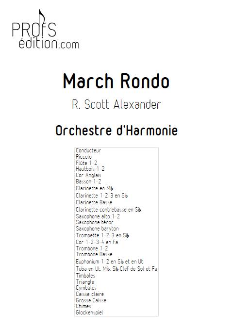 March Rondo - Orchestre d'harmonie - ALEXANDER R. S. - front page