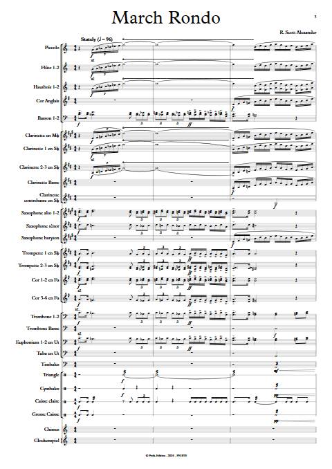 March Rondo - Orchestre d'harmonie - ALEXANDER R. S. - app.scorescoreTitle