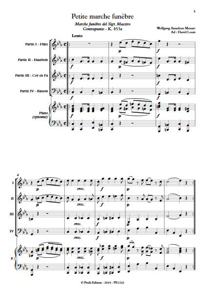 Marche Funèbre - Ensemble Variable - MOZART W. A. - app.scorescoreTitle