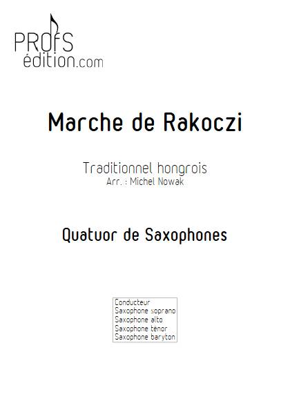Marche de Rakoczi - Quatuor de Saxophones - TRADITIONNEL HONGROIS - front page