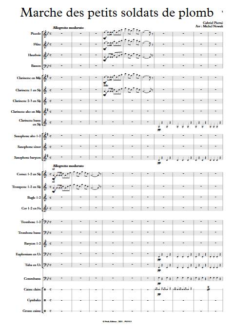 Marche des petits soldats de plomb - Orchestre d'Harmonie - PIERNE G. - app.scorescoreTitle