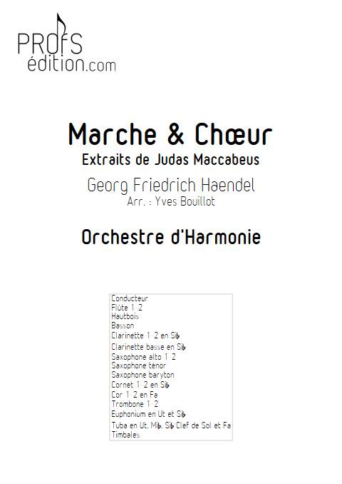 Marche et choeur - Orchestre d'Harmonie - HAENDEL G. F. - front page