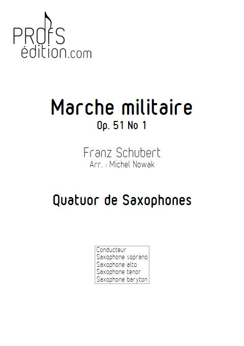 Marche militaire Op. 51 No 1 - Quatuor de Saxophones - SCHUBERT F. - front page