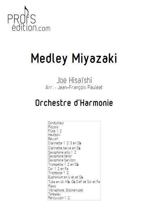 Medley Miyazaki - Orchestre d'Harmonie et Piano - HISAISHI J. - front page