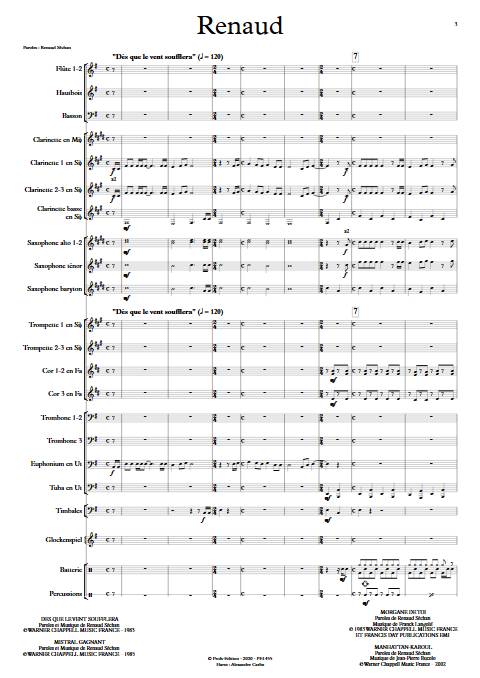 Renaud - Orchestre d'Harmonie - RENAUD - app.scorescoreTitle