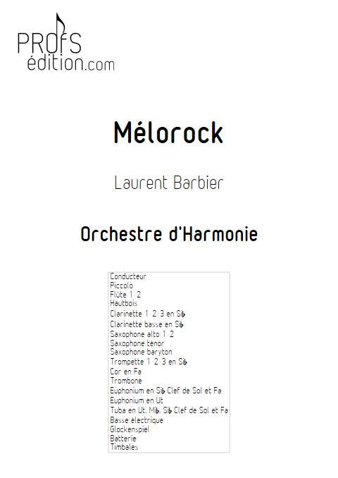 MeloRock - Orchestre d'harmonie - BARBIER L. - front page