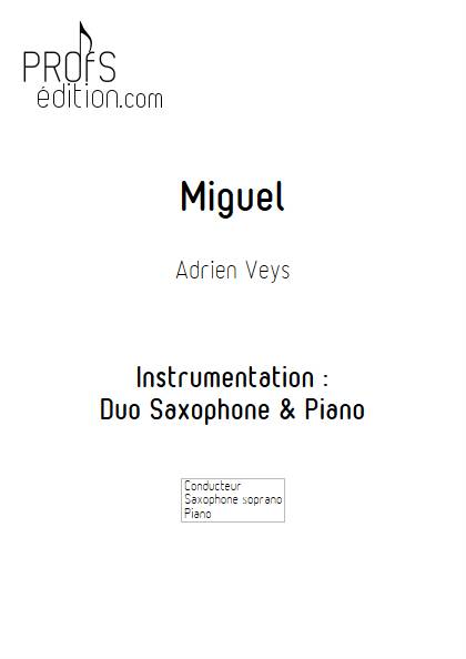 Miguel - Saxophone et Piano - VEYS A. - front page
