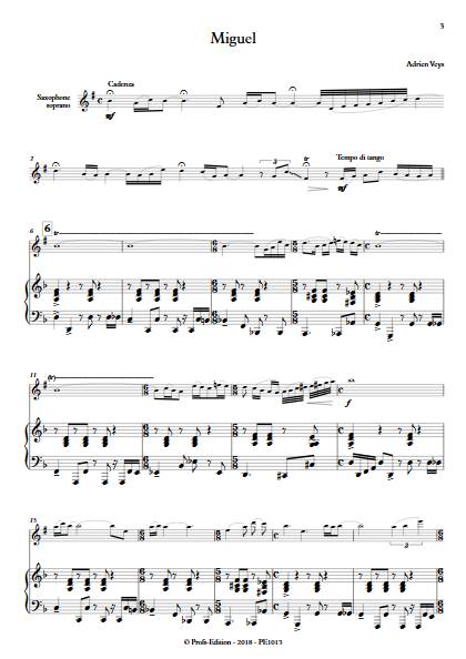 Miguel - Saxophone et Piano - VEYS A. - app.scorescoreTitle