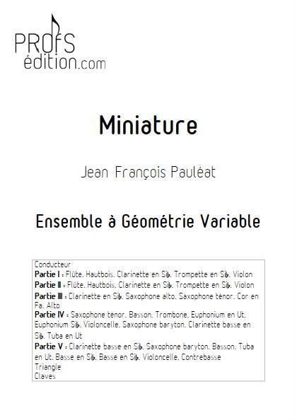 Miniature - Ensemble Variable - PAULEAT J-F - front page