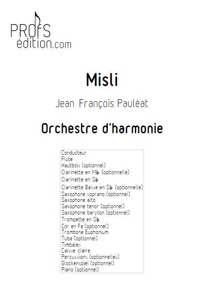Misli - Orchestre d'Harmonie - PAULEAT J. F. - front page