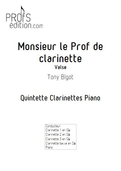 Monsieur le prof de clarinette - front page