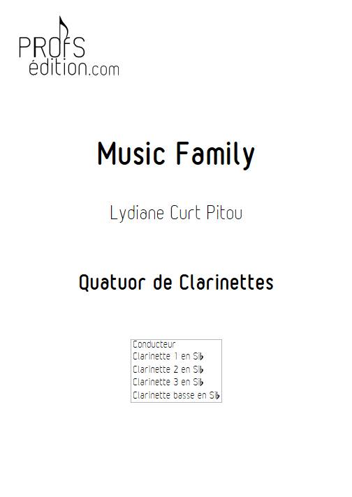 Music Family - Quatuor de clarinettes - CURT PITOU L. - front page