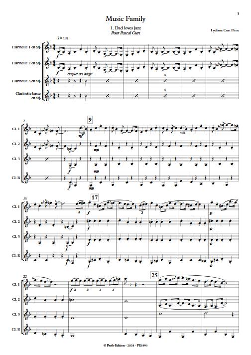 Music Family - Quatuor de clarinettes - CURT PITOU L. - app.scorescoreTitle