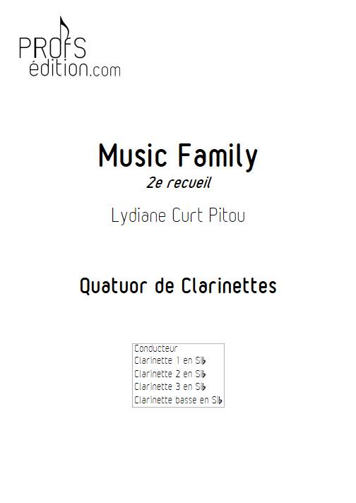Music Family 2e recueil - Quatuor de clarinettes - CURT PITOU L. - front page