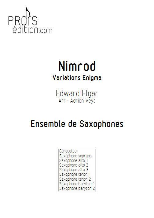 Nimrod - Ensemble de Saxophones - ELGARD E. - front page