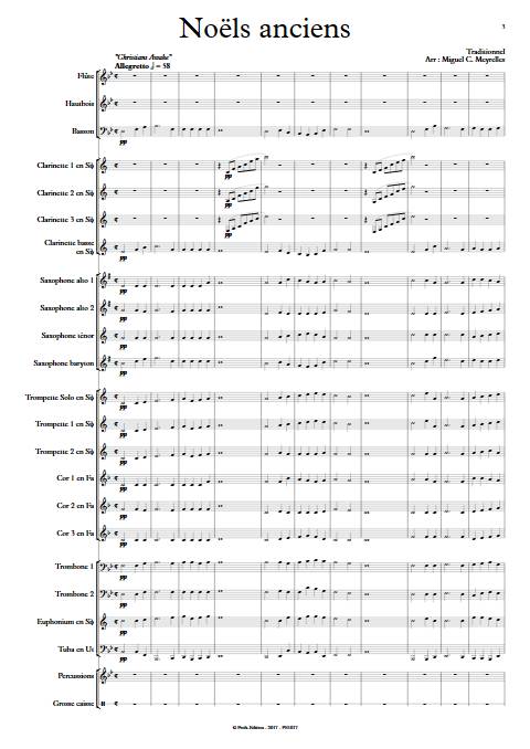 Noëls anciens - Orchestre d'Harmonie - TRADITIONNEL - app.scorescoreTitle