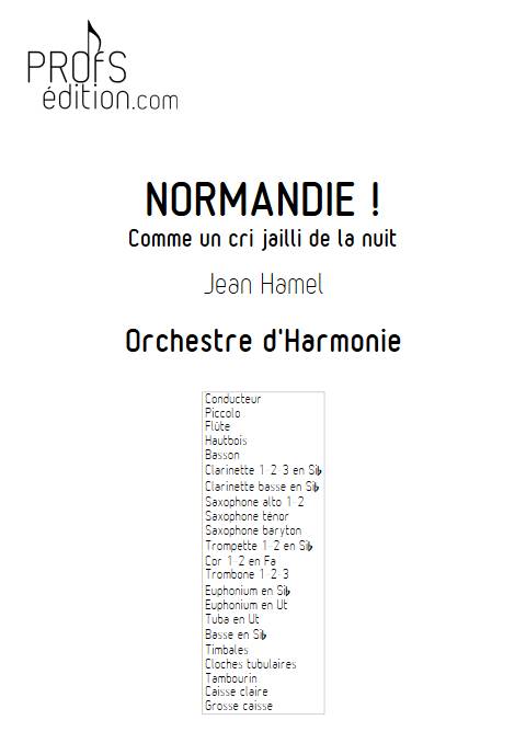 Normandie ! - Orchestre d'Harmonie - HAMEL J. - front page