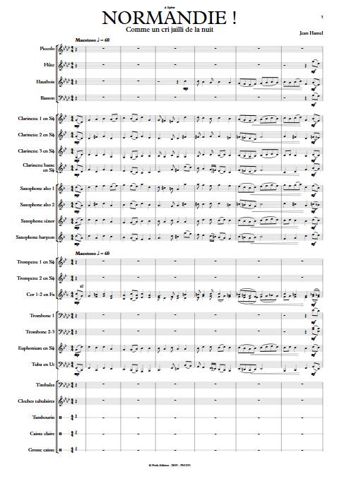 Normandie ! - Orchestre d'Harmonie - HAMEL J. - app.scorescoreTitle