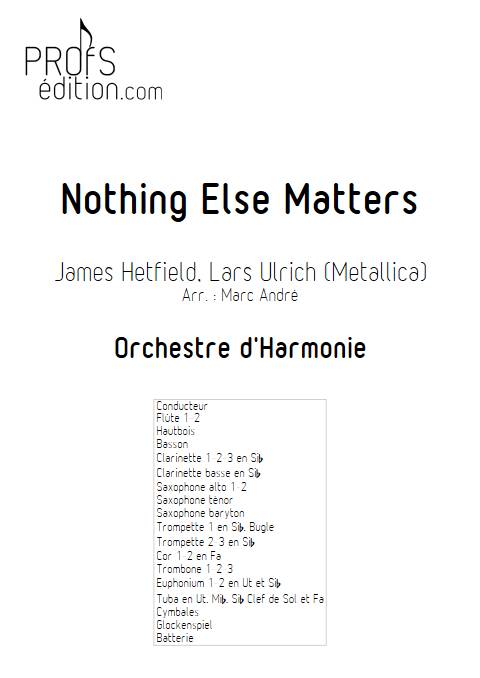 Nothing Else Matters - Orchestre d'Harmonie - HELFIELD J. - front page