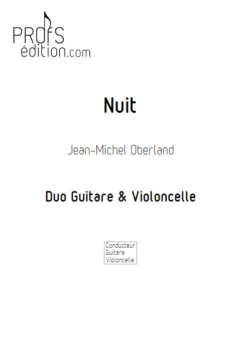 Nuit - Duo Guitare Violoncelle - OBERLAND J. M. - front page