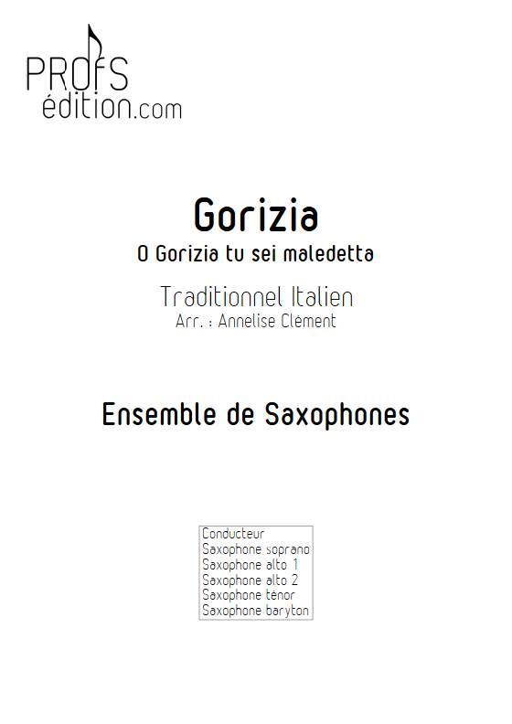 O Gorizia - Quintette de saxophones - TRADITIONNEL ITALIEN - front page