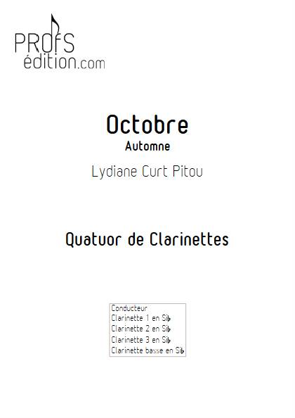 Octobre - Automne - Quatuor de Clarinettes - CURT PITOU L. - front page