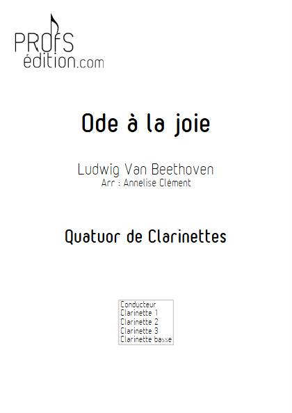 Ode à la joie - Quatuor de Clarinettes - BEETHOVEN L. V. - front page