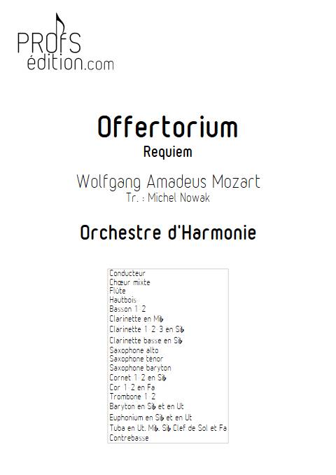 Offertorium - Requiem - Harmonie et chœur - MOZART W. A. - front page