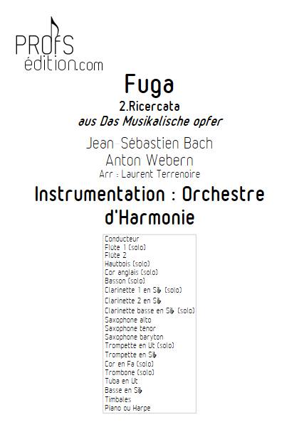 L'Offrande Musicale - Orchestre d'Harmonie - BACH J.S. WEBERN A. - front page
