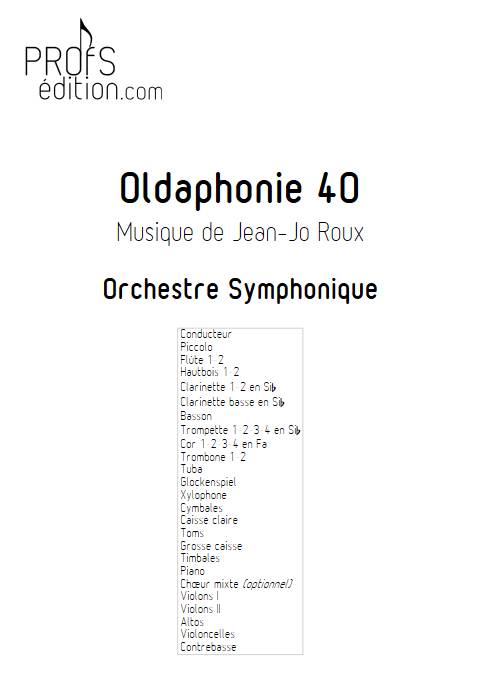 Oldaphonie 40 - Orchestre symphonique - ROUX J-J - front page