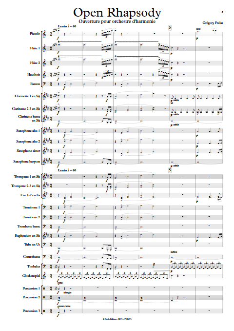 Open Rhapsody - Orchestre d'Harmonie - FRELAT G. - app.scorescoreTitle