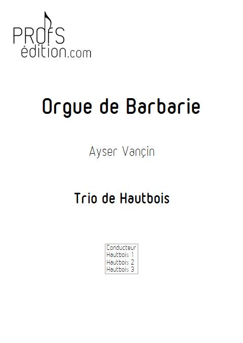 Orgue de Barbarie - Trio de Hautbois - VANCIN A. - front page