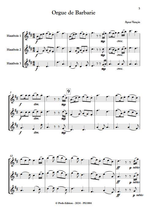 Orgue de Barbarie - Trio de Hautbois - VANCIN A. - app.scorescoreTitle