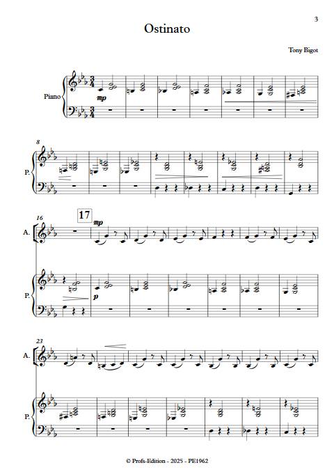 Ostinato - Choeur & Piano - BIGOT T. - app.scorescoreTitle