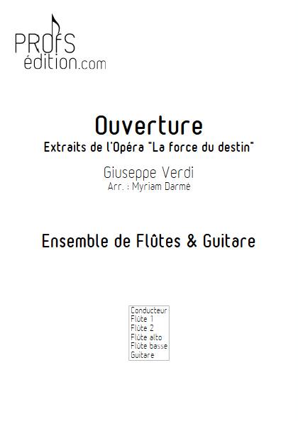 Ouverture la force du destin - Ensemble de flûtes - VERDI G. - front page