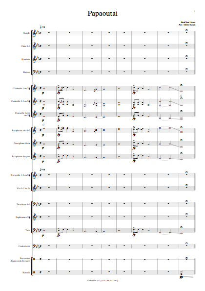 Papaoutai - Orchestre d'Harmonie - STROMAE - app.scorescoreTitle