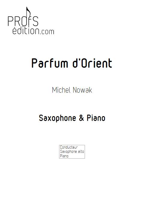 Parfum d'Orient - Saxophone Piano - ANONYME - front page