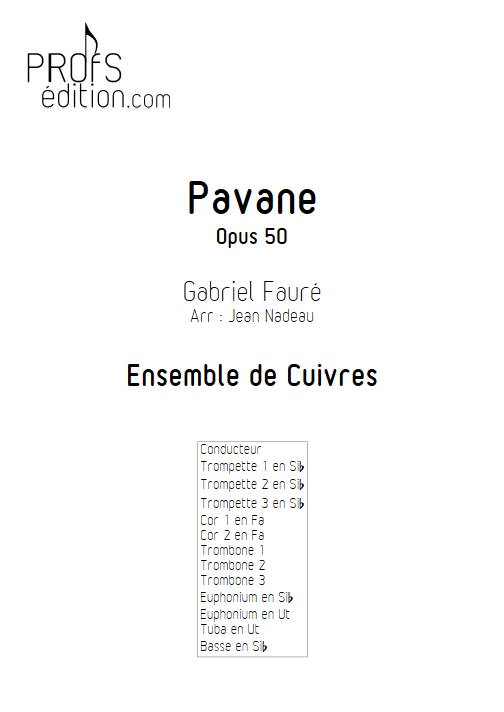 Pavane - Ensemble de Cuivres - FAURE G. - front page