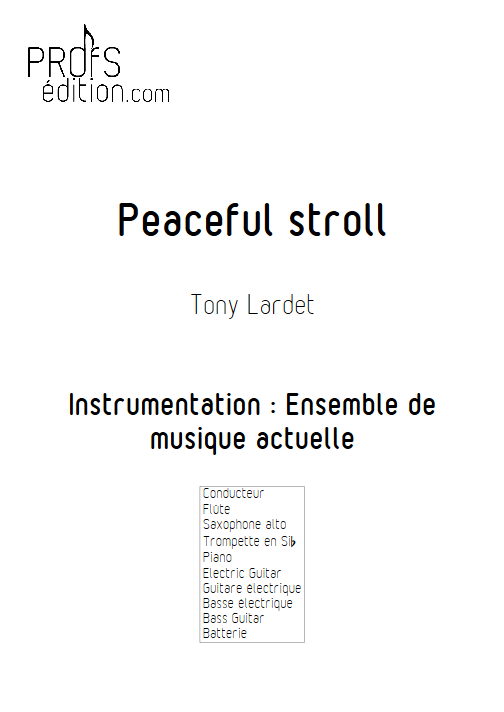 Peaceful stroll - Musique Actuelle - LARDET T. - front page