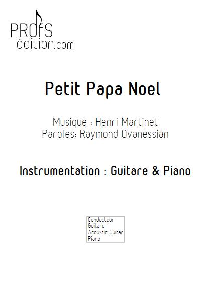 Petit Papa Noël - Guitare & Piano - MARTINET Henri BUREL Denis - front page