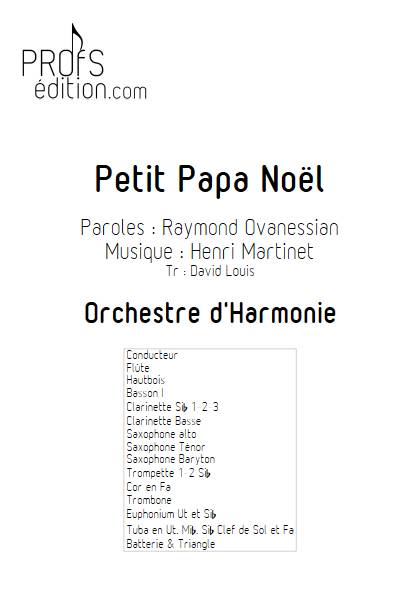 Petit Papa Noël - Orchestre d'harmonie - MARTINET H. - front page