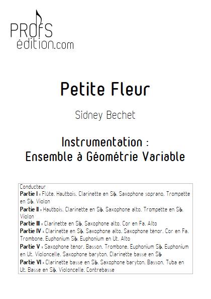 Petite Fleur - Ensemble à géométrie variable - BECHET S. - front page
