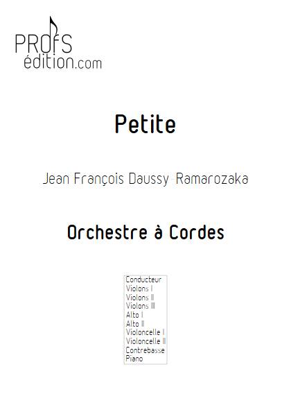 Petite - Orchestre à Cordes - DAUSSY-RAMAROZAKA J. F. - front page