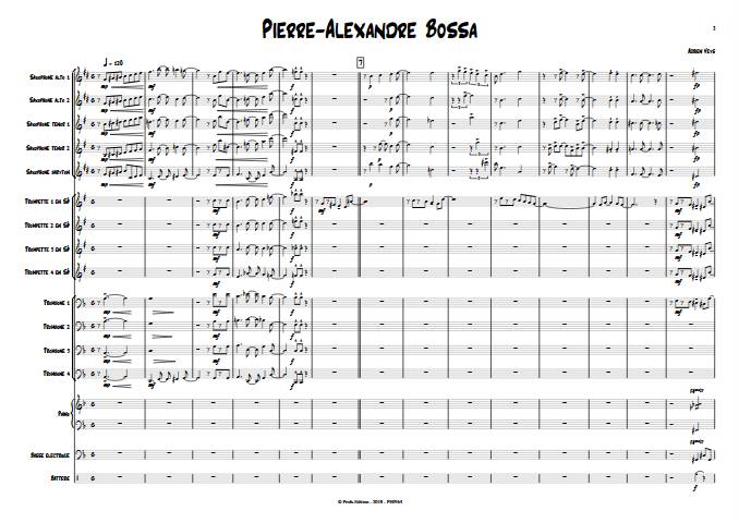 Pierre-Alexandre Bossa - Big Band - VEYS A. - app.scorescoreTitle