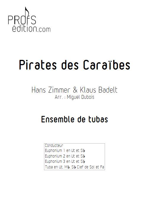 Pirates des Caraïbes - Ensemble de tubas - BADELT K. - front page