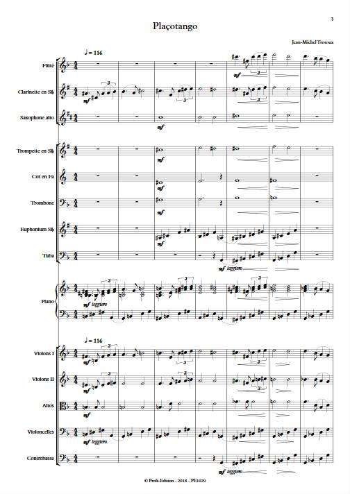 Plaçotango - Orchestre Symphonique - TROTOUX JM - app.scorescoreTitle