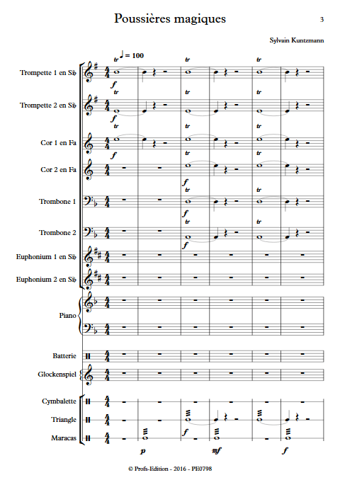 Poussières Magiques - Ensemble de Cuivres - KUNTZMANN S. - app.scorescoreTitle