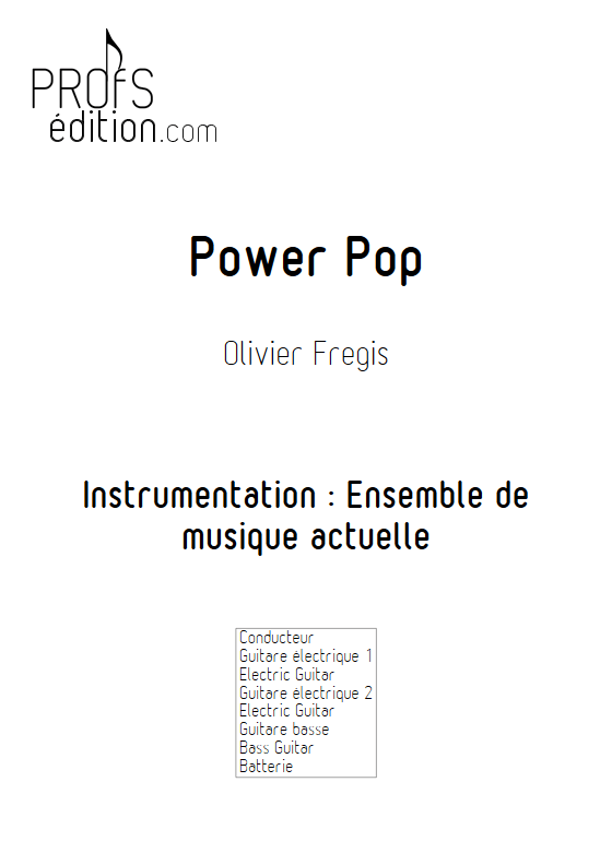 Power Pop - Ensemble de Musiques Actuelles - FREGIS O. - front page