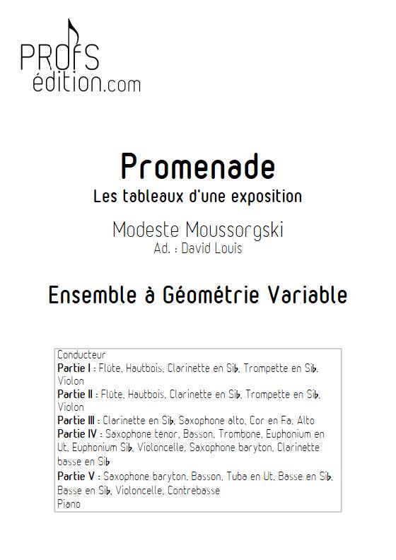 Promenade - Tableau d'une exposition - Ensemble Variable - MOUSSORGSKY M. - front page
