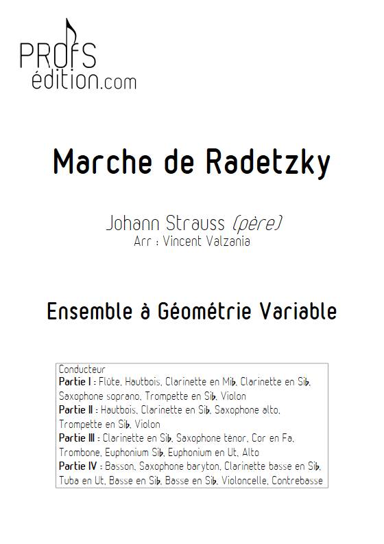 Marche de Radetzky - Ensemble Variable - STRAUSS J. - front page